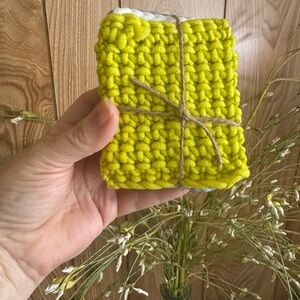 Handmade dish scrub set of 4